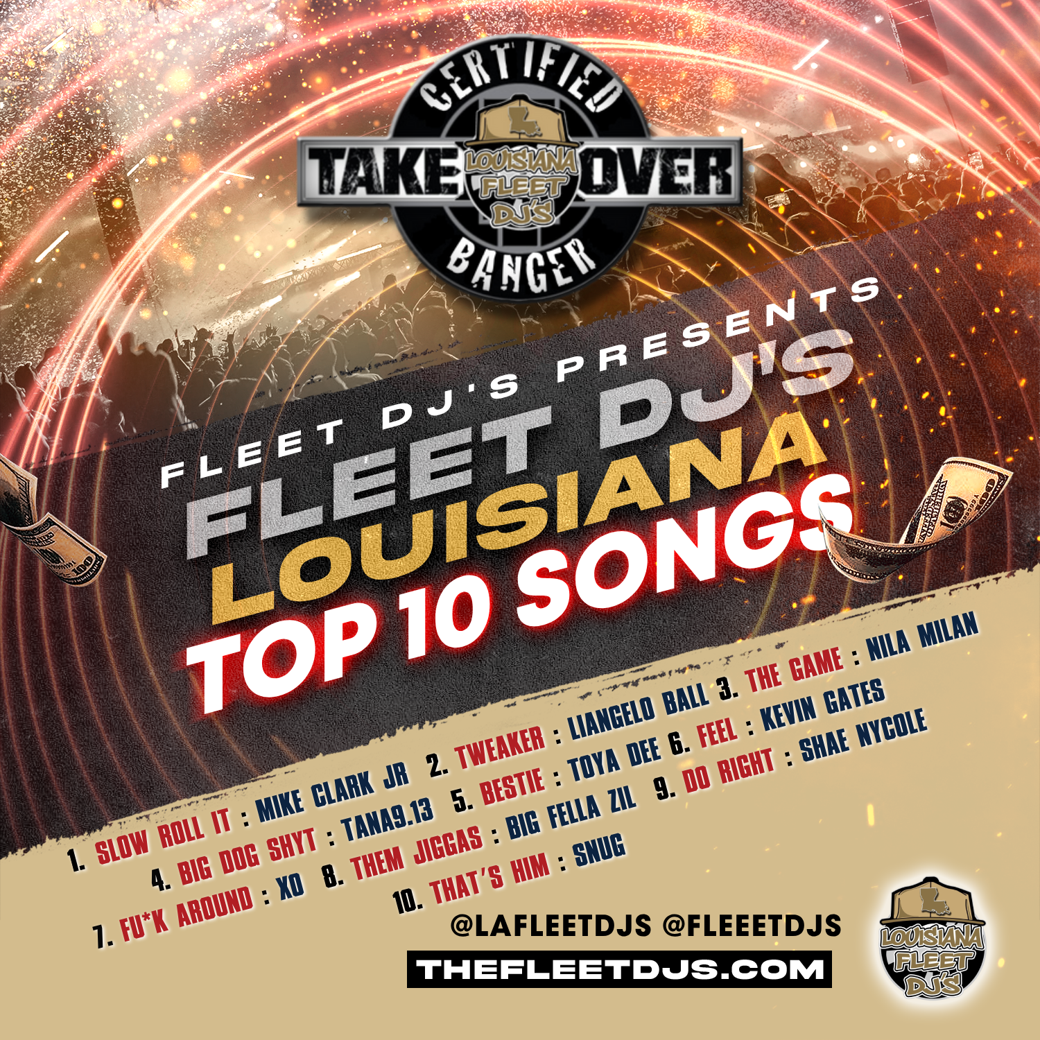 Fleet DJs Louisiana TOP 10 (JAN)