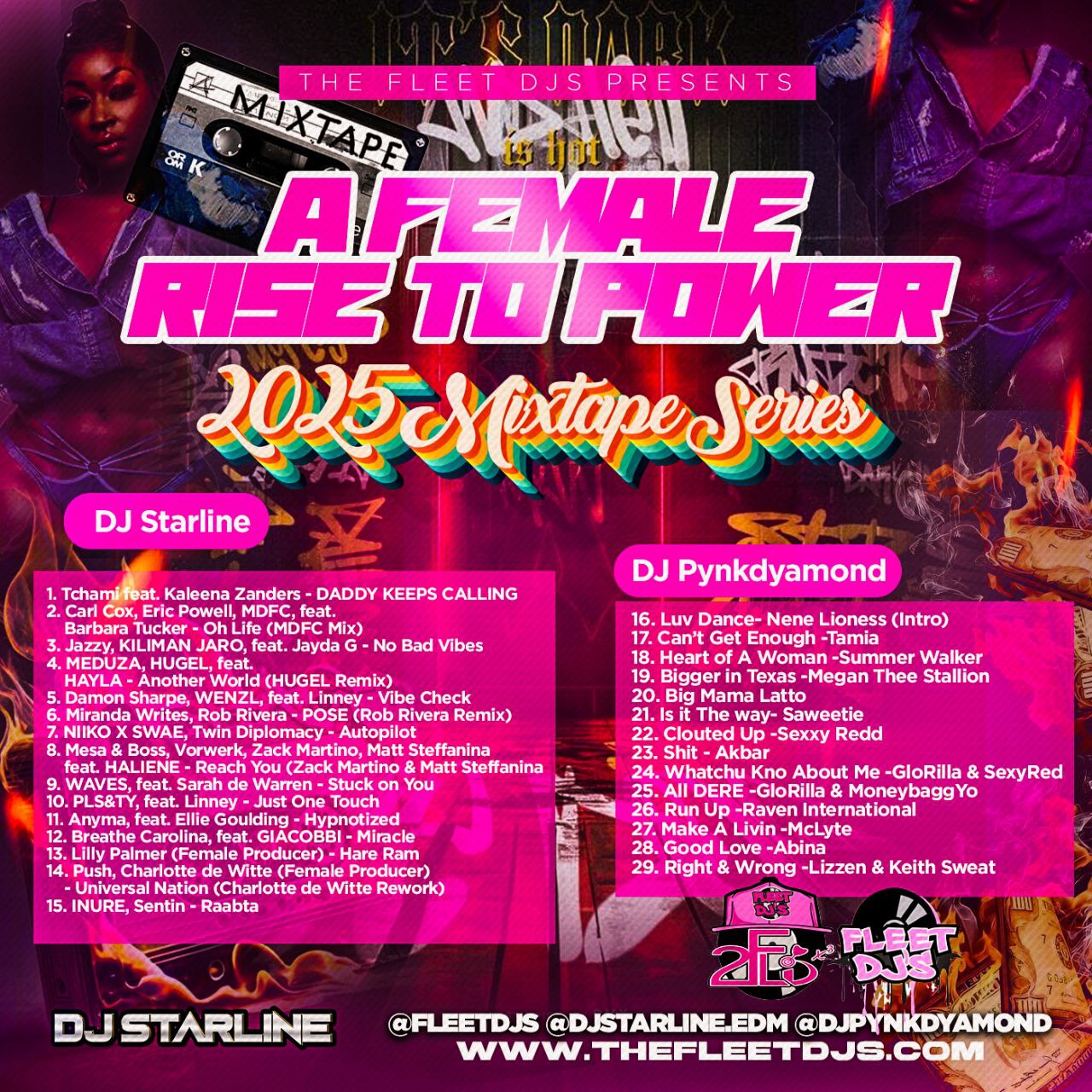 THE FLEET DJS PRESENTS A FEMALE RISE TO POWER WITH DJ STARLINE & DJ PYNKDYAMOND VOL 1