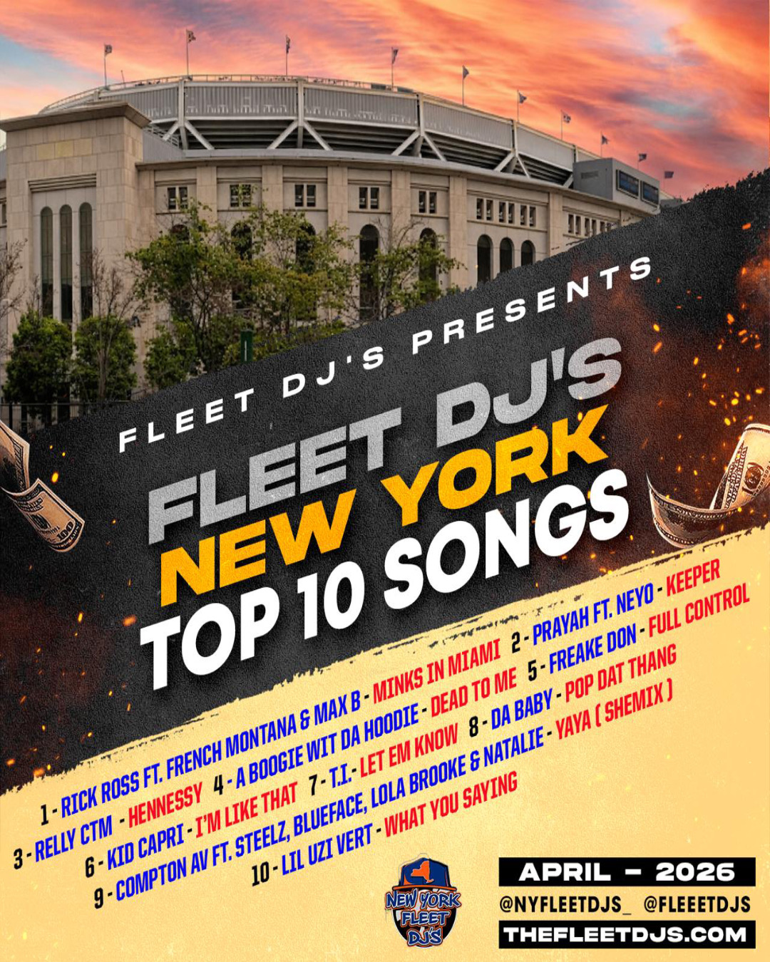 N.Y Fleet Top 10 April 2026